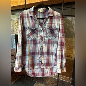 Cloth & Stone Multicolor Plaid Shirt